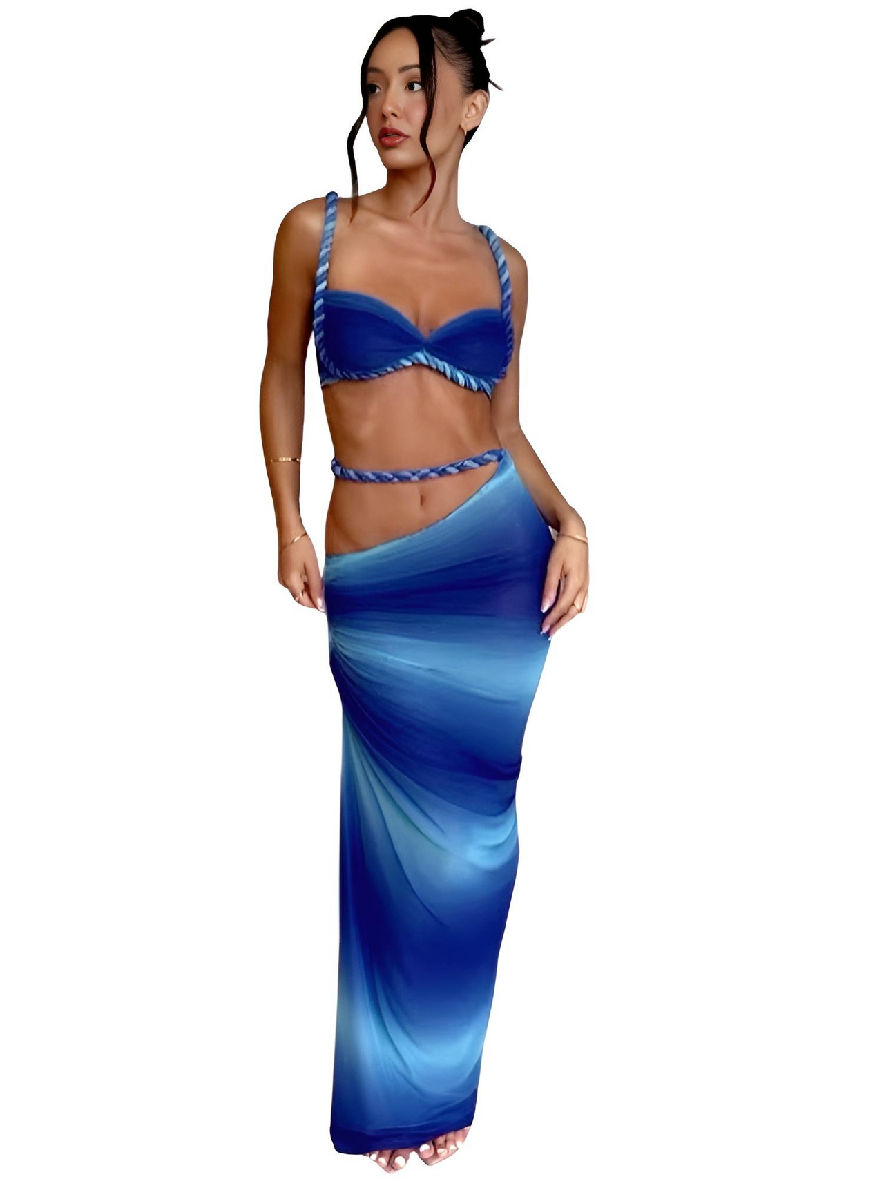 Women's 3Pcs Crochet Bikini Set Sexy Swimwear Halter Biquini Push Up Swimsuit Strappy Bodysuit Female Bathing Suit Beachwear, Bikinis, Drestiny, Skirts, Skirt Sets, Cover Ups, Sets, One Piece Swimsuits, S, M, L, United States, USA, Canada, Australia, New Zealand, United Kingdom, UK, Orange Blue, Blue Dark Blue, Blue Yellow, Beige White, Pink Purple Blue, Red Orange, Pale Gold, Off White, crochet bikini set with cover up, crochet bikini and skirt set, boho crochet 3 piece bikini, shopdrestiny.com