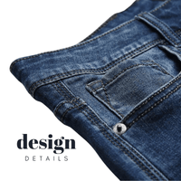 Thumbnail for Men's Straight Classic Cotton Fabric Mid Denim Jeans -, Pants , Drestiny , 28, 29, 30, 31, 32, 33, 34, 35, 36, 38, 40, 42, Australia, Blue, Casual Pants, Dark Blue, FR, Jeans, New Zealand, United Kingdom, United States , Drestiny , www.shopdrestiny.com