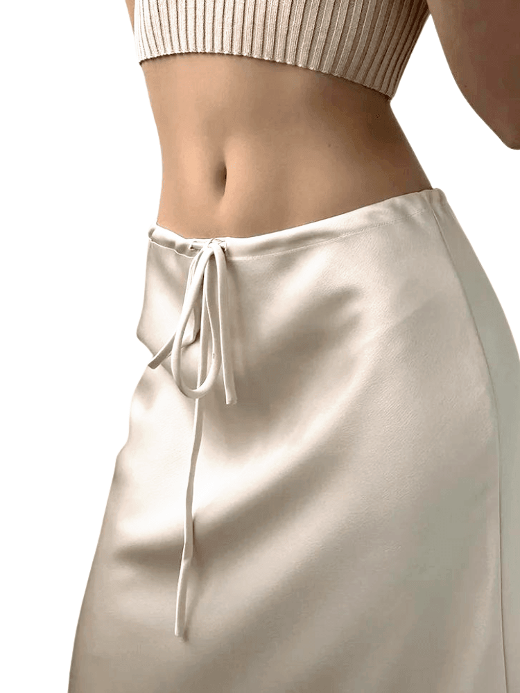 Trendy High Waist A Line Long Satin Skirts For Women -, Skirts, Drestiny, Australia, Brown, Chocolate, Grey, Black, Beige, Dark Green, Army Green, Navy Blue, Blue Grey, Wine Red, Champagne, FR, Grey, L, M, New Zealand, S, Skirts, United Kingdom, United States, XL, Drestiny, long satin skirt, satin maxi skirt, silk satin skirt, satin slip skirt maxi, beige satin maxi skirt, www.shopdrestiny.com