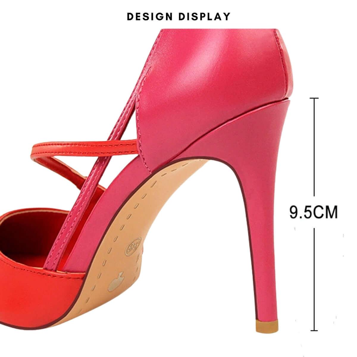 Duo Color Women's High Heel Pumps -, Pumps , Drestiny , 4, 4.5, 5, 6, 7, 8, 9, Apricot, Australia, Black, Canada, Deep Pink, Grey, Heels, High Heels, New Zealand, Pink, Pumps, Red, United Kingdom, United States, White, Yellow , Drestiny , www.shopdrestiny.com