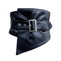 Thumbnail for Elastic Black Leather Wide Corset Belt Women's -, Belts , Drestiny , Australia, Belts, Black, Canada, New Zealand, United Kingdom, United States , Drestiny , www.shopdrestiny.com