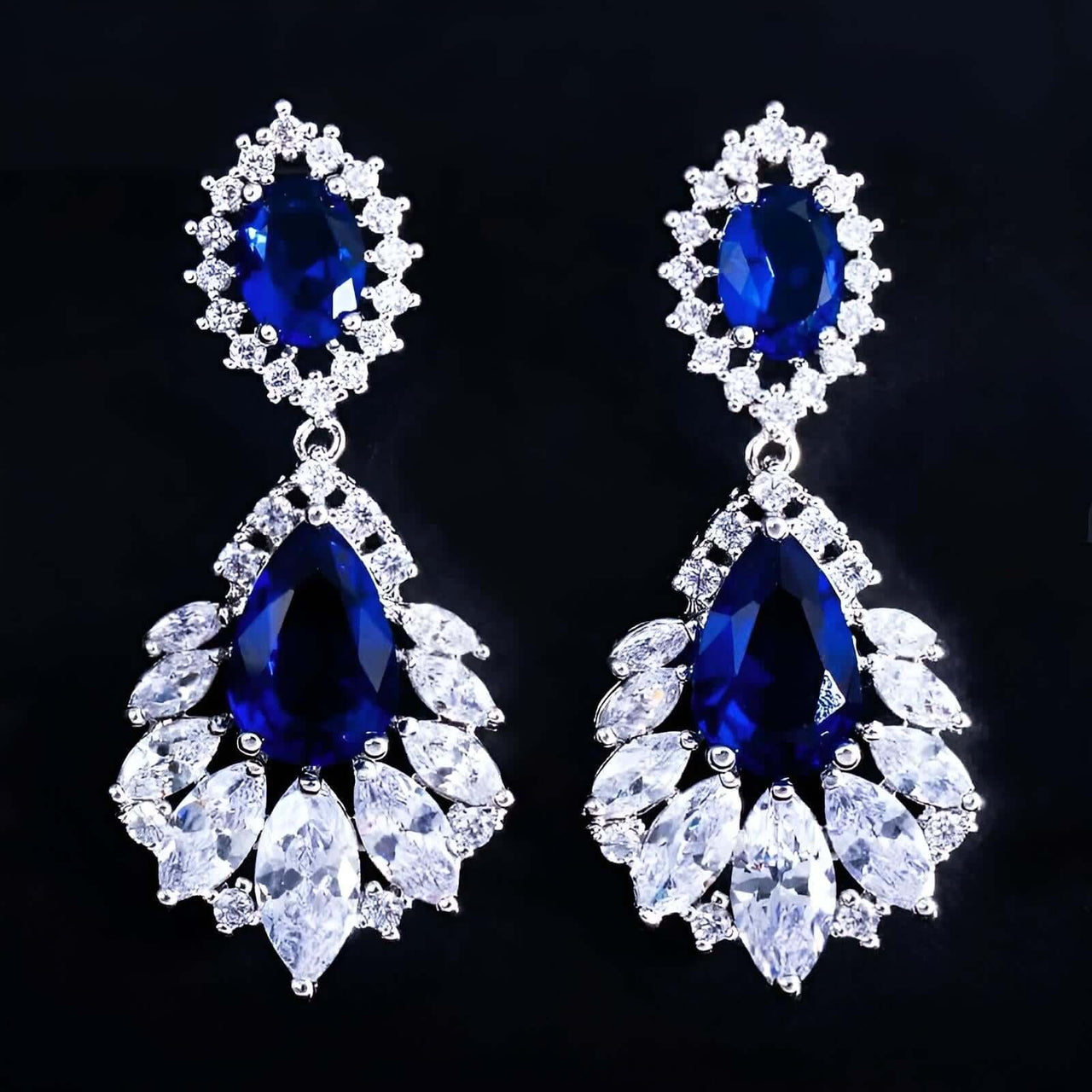 Elegant Chandelier AAA+ Drop Earrings -, Earrings , Drestiny , Australia, Blue, Canada, Earrings, FR, Gender_Women, Green, New Zealand, Red, United Kingdom, United States, White , Drestiny , www.shopdrestiny.com