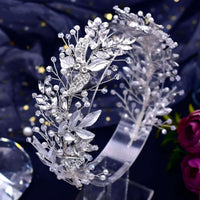 Thumbnail for Elegant Crystal Floral Headdresses -, Hair Accessories , Drestiny , Australia, Canada, Gold, Hair Accessories, Hair Combs, Hairbands, Headbands, New Zealand, Silver, United Kingdom, United States , Drestiny , www.shopdrestiny.com