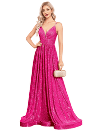 Thumbnail for Elegant Deep V-Neck Sequin Evening Gown For Women -, Dress , Drestiny , 10, 12, 14, 16, 18, 20, 22, 4, 6, 8, Australia, Black, Blue, Canada, Champagne, Dark Blue, Dark Green, Dark Red, Deep Pink, Fuchsia, Grey, Maxi Dresses, Midnight Blue, Mint Green, New Zealand, Pink, Royal Blue, Sleeveless, United Kingdom, United States, Wine Red , Drestiny , www.shopdrestiny.com