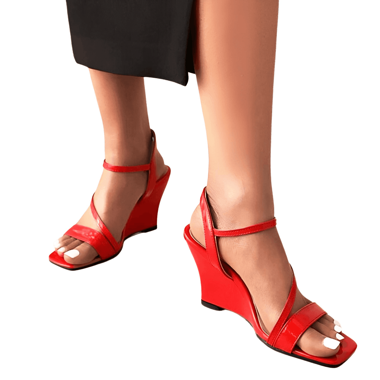 Elegant Open Toe High Wedge Strap Sandals For Women -, Sandals , Drestiny , Australia, Beige, Black, Red, Sandals, United Kingdom, United States, Wedges, Yellow , Drestiny , www.shopdrestiny.com