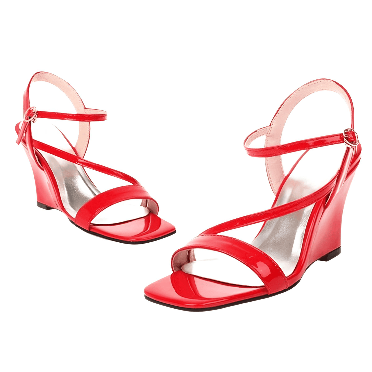 Elegant Open Toe High Wedge Strap Sandals For Women -, Sandals , Drestiny , Australia, Beige, Black, Red, Sandals, United Kingdom, United States, Wedges, Yellow , Drestiny , www.shopdrestiny.com