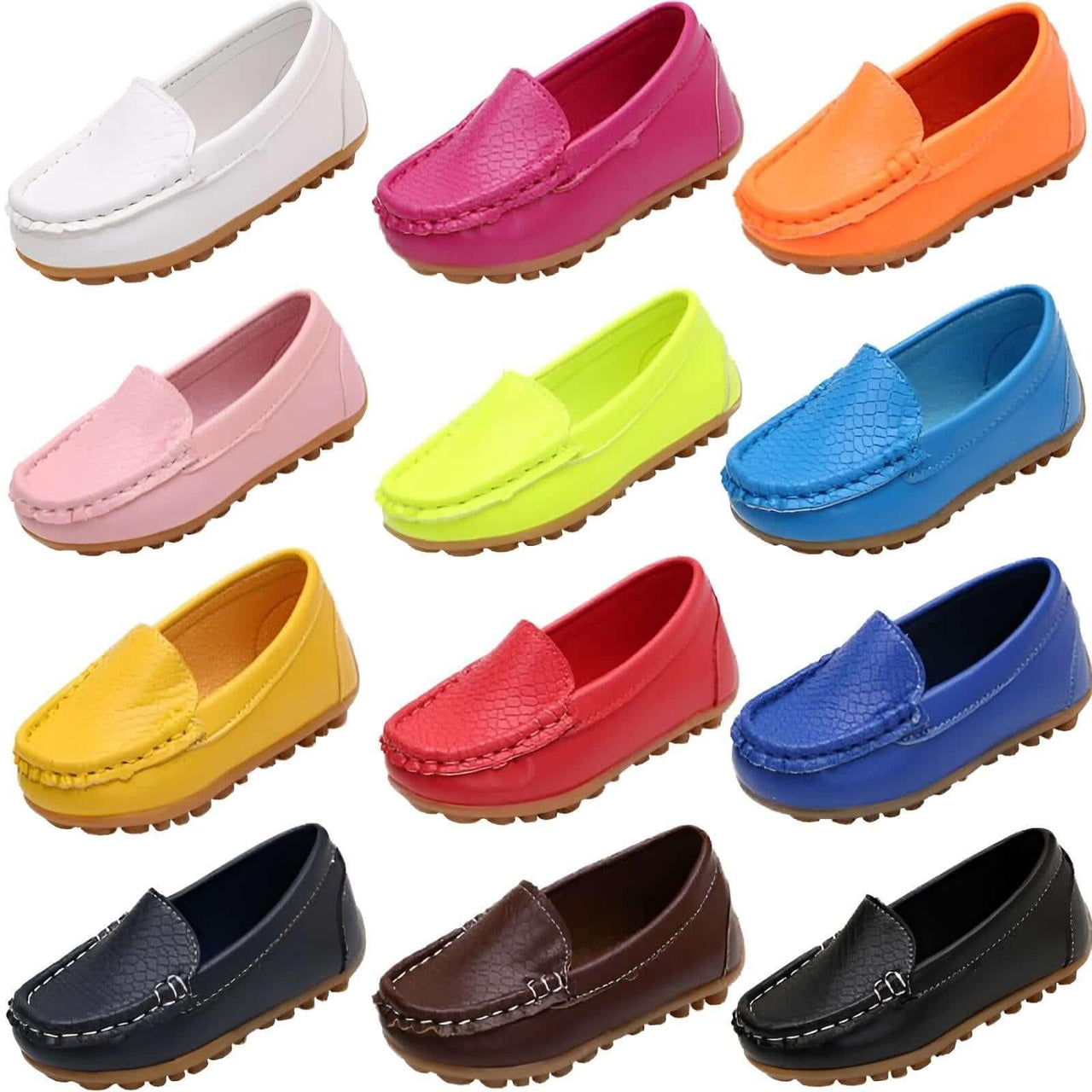 Fashion Loafers For Kids - In 10 Trendy Colors! -, Shoes , Drestiny , Australia, Black, Blue, Boys, Brown, Canada, Dark Blue, Deep Pink, Flats, Girls, Loafers, Navy, New Zealand, Pink, Red, Royal Blue, Sky Blue, TD, United Kingdom, United States, White, Yellow , Drestiny , www.shopdrestiny.com