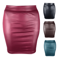 Thumbnail for Faux Leather Mini Skirt -, Mini Skirt , Drestiny , Australia, Black, Brown, Canada, Coffee, Dark Teal, Gender_Women, Green, L, M, New Zealand, S, Skirts, United Kingdom, United States, Wine Red, XL, XXL, XXXL , Drestiny , www.shopdrestiny.com