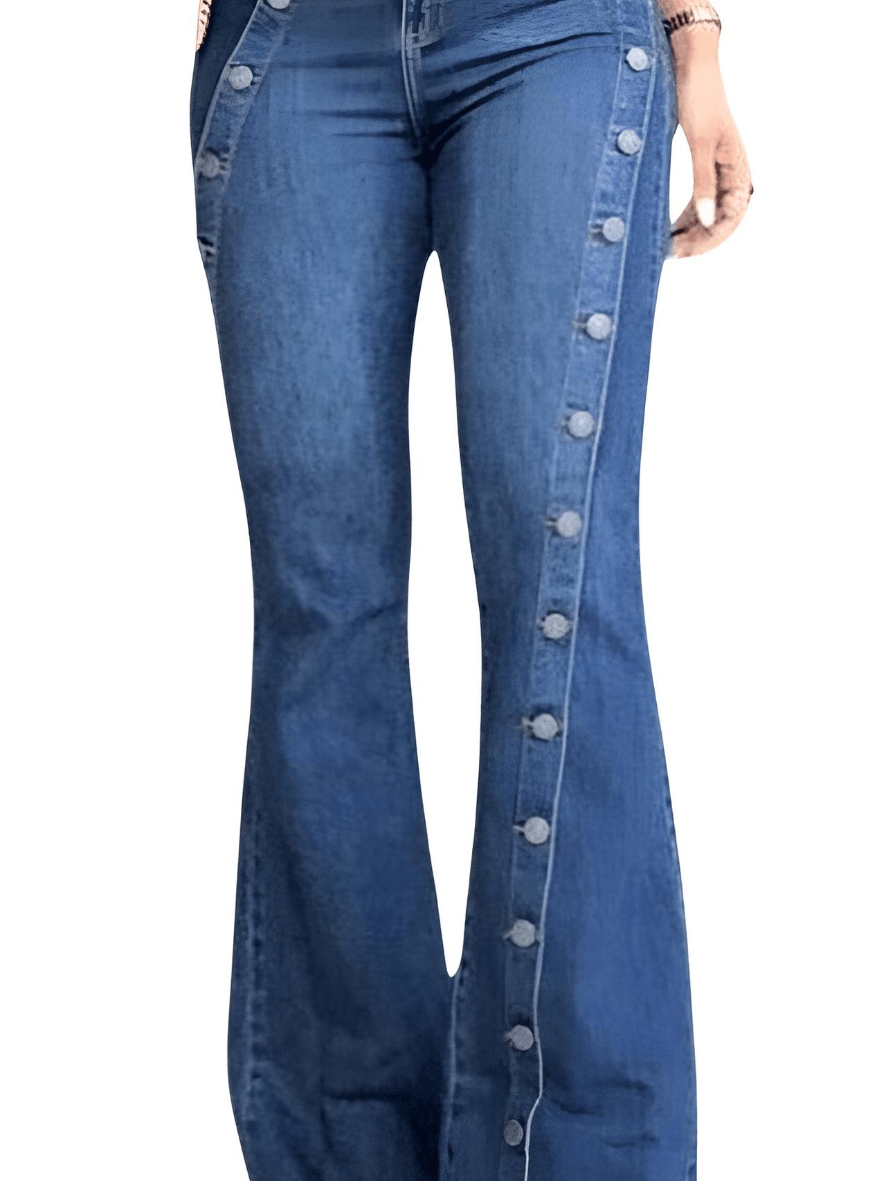 Flare Leg Denim Jeans For Women -, Jeans , Drestiny , 4XL, Australia, Blue, Casual Pants, Dark Blue, Jeans, L, M, New Zealand, United Kingdom, United States, XL, XXL, XXXL , Drestiny , www.shopdrestiny.com