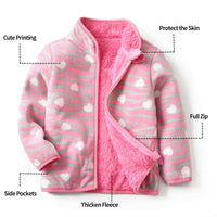 Thumbnail for Kids Fleece Jacket -, Baby & Toddler Outerwear , Drestiny , 3T, 4T, 5T, 6T, 7T, 8T, Australia, Beige, Black, Blue, Coats, Green, Grey, Pink, Purple, Red, TD, United Kingdom, United States, White , Drestiny , www.shopdrestiny.com