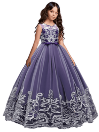 Thumbnail for Formal Occasion Dress For Girls - With FREE Tiara, Gloves & Petticoat! -, Dress , Drestiny , 10T, 11T, 12T, 3T, 4T, 5T, 6T, 7T, 8T, 9T, Australia, Canada, Champagne, Dark Blue, Dark Green, Dark Red, Deep Pink, Dresses, Flower Girl Dresses, FR, Girls, Ivory, Light Blue, New Zealand, Pink, Purple, Sleeveless, TD, United Kingdom, United States , Drestiny , www.shopdrestiny.com