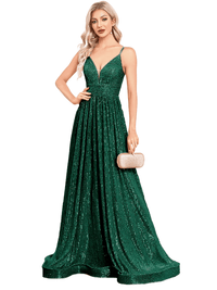 Thumbnail for Elegant Deep V-Neck Sequin Evening Gown For Women -, Dress , Drestiny , 10, 12, 14, 16, 18, 20, 22, 4, 6, 8, Australia, Black, Blue, Canada, Champagne, Dark Blue, Dark Green, Dark Red, Deep Pink, Fuchsia, Grey, Maxi Dresses, Midnight Blue, Mint Green, New Zealand, Pink, Royal Blue, Sleeveless, United Kingdom, United States, Wine Red , Drestiny , www.shopdrestiny.com