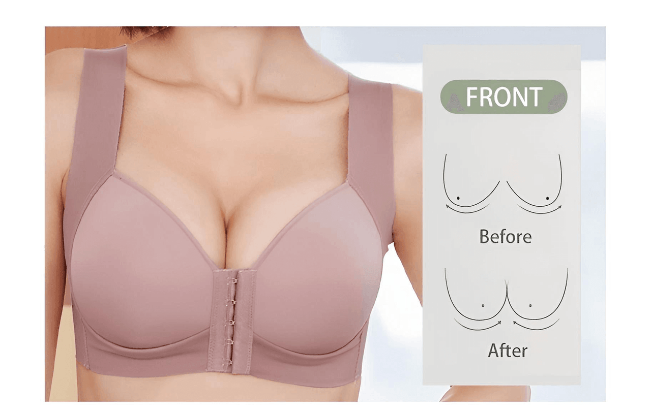 Front Fastening Bra - Wire Free! -, Bras , Drestiny , Black, Bras, Gender_Women, Grey, Pink, Purple, United Kingdom, United States, White , Drestiny , www.shopdrestiny.com