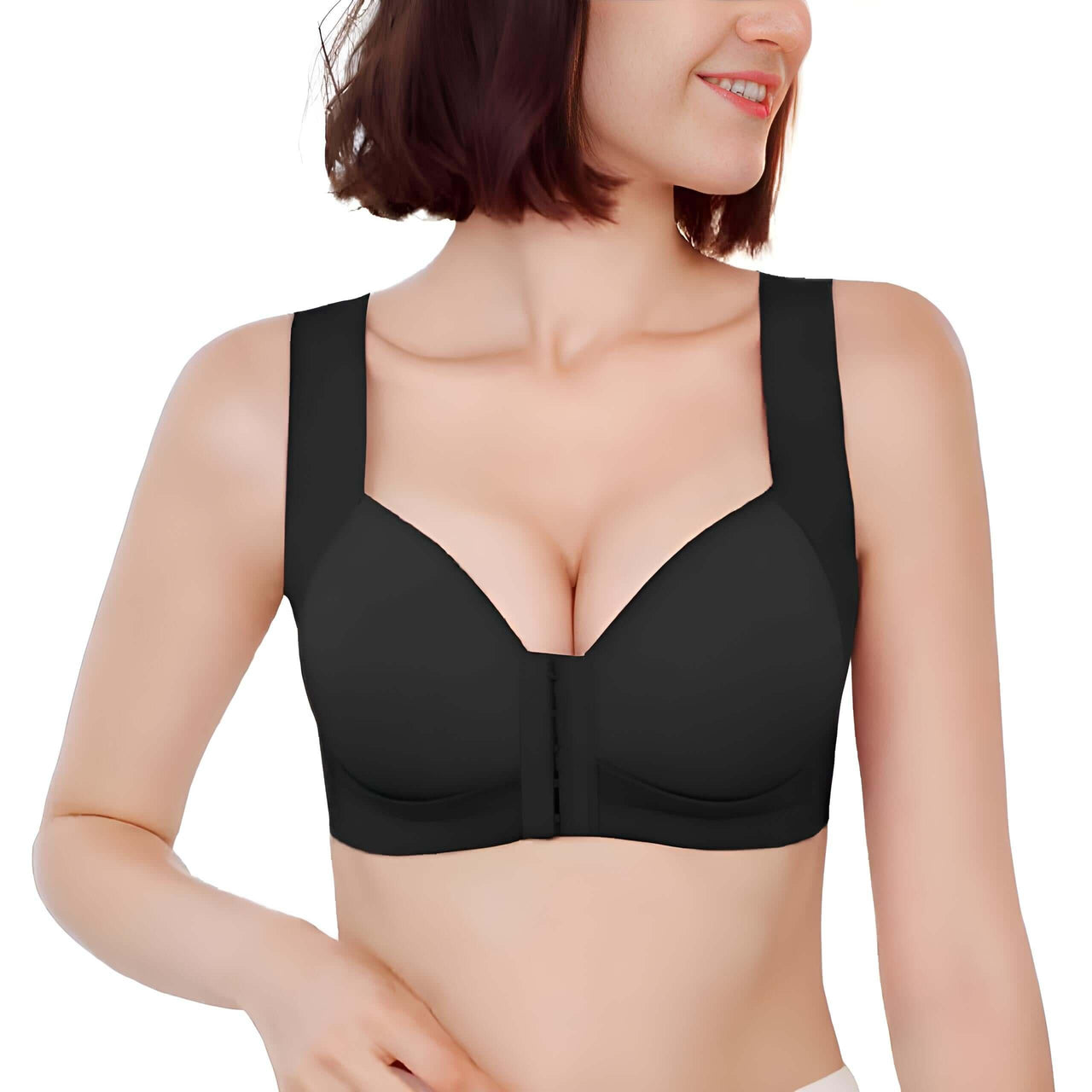 Front Fastening Bra - Wire Free! -, Bras , Drestiny , Black, Bras, Gender_Women, Grey, Pink, Purple, United Kingdom, United States, White , Drestiny , www.shopdrestiny.com