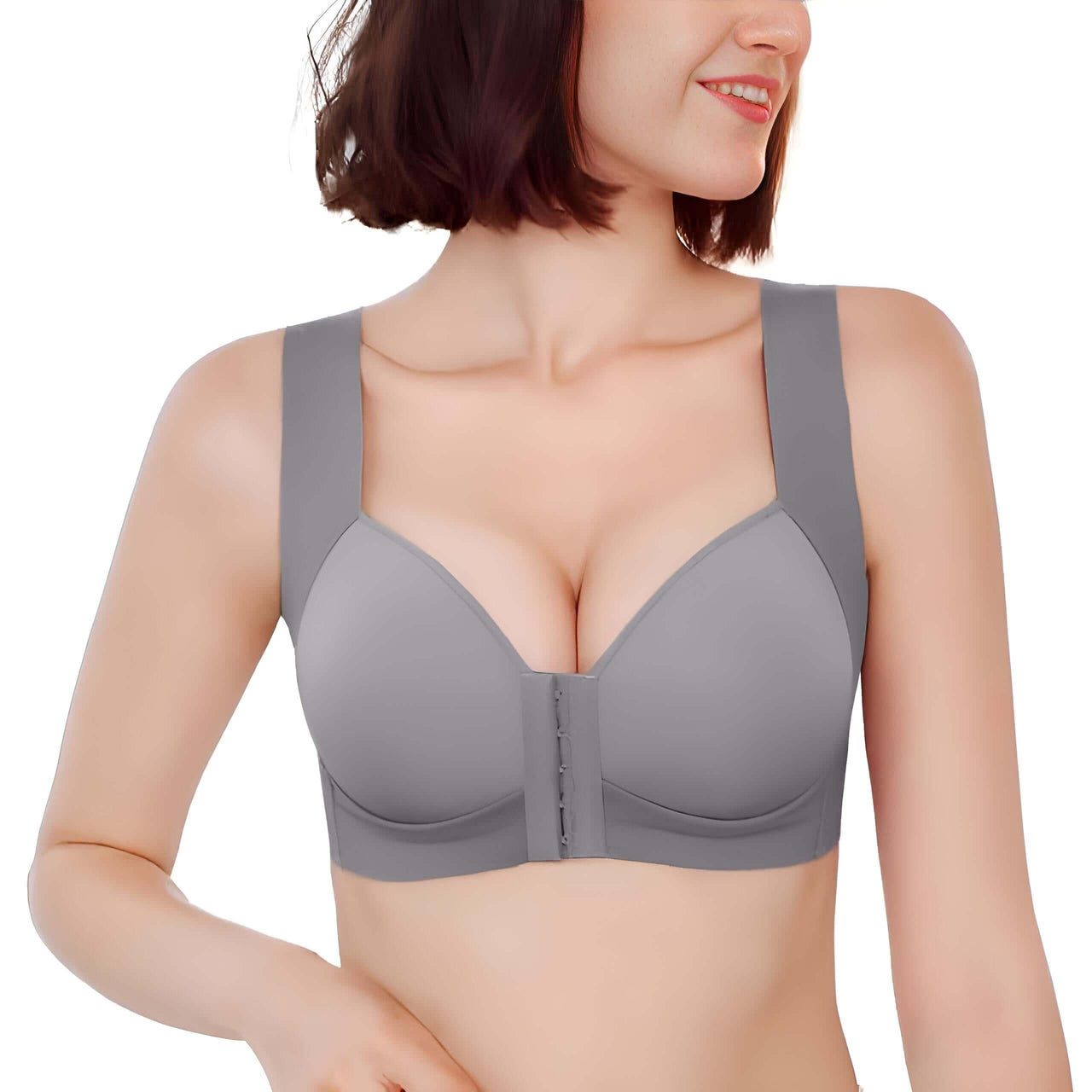 Front Fastening Bra - Wire Free! -, Bras , Drestiny , Black, Bras, Gender_Women, Grey, Pink, Purple, United Kingdom, United States, White , Drestiny , www.shopdrestiny.com