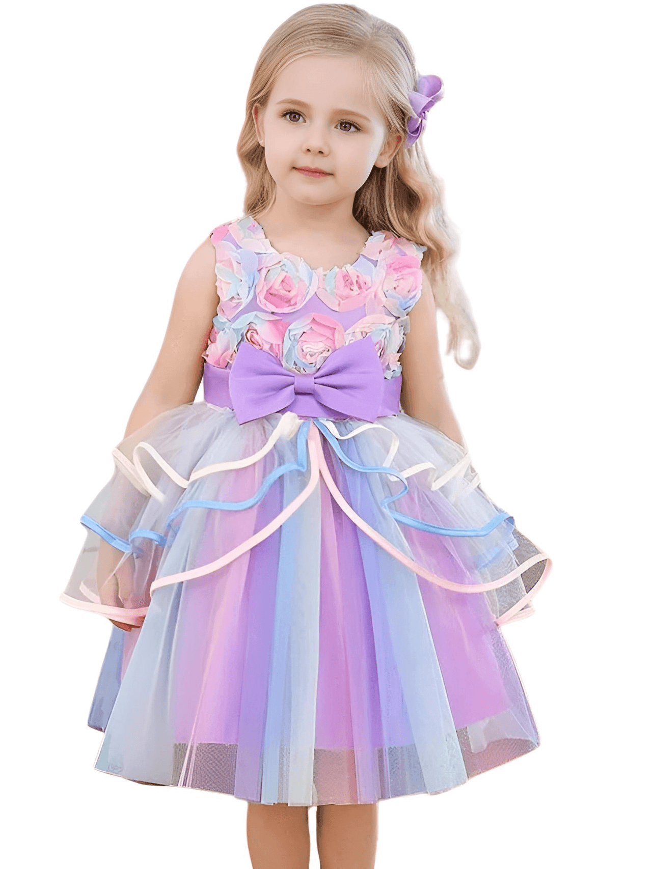 Girls Formal Princess Dress - Perfect for Birthdays! -, Dresses , Drestiny , 10T, 4T, 5T, 6T, 7T, 8T, 9T, Australia, Girls, Knee Length Dresses, New Zealand, Pink, Purple, TD, United Kingdom, United States , Drestiny , www.shopdrestiny.com