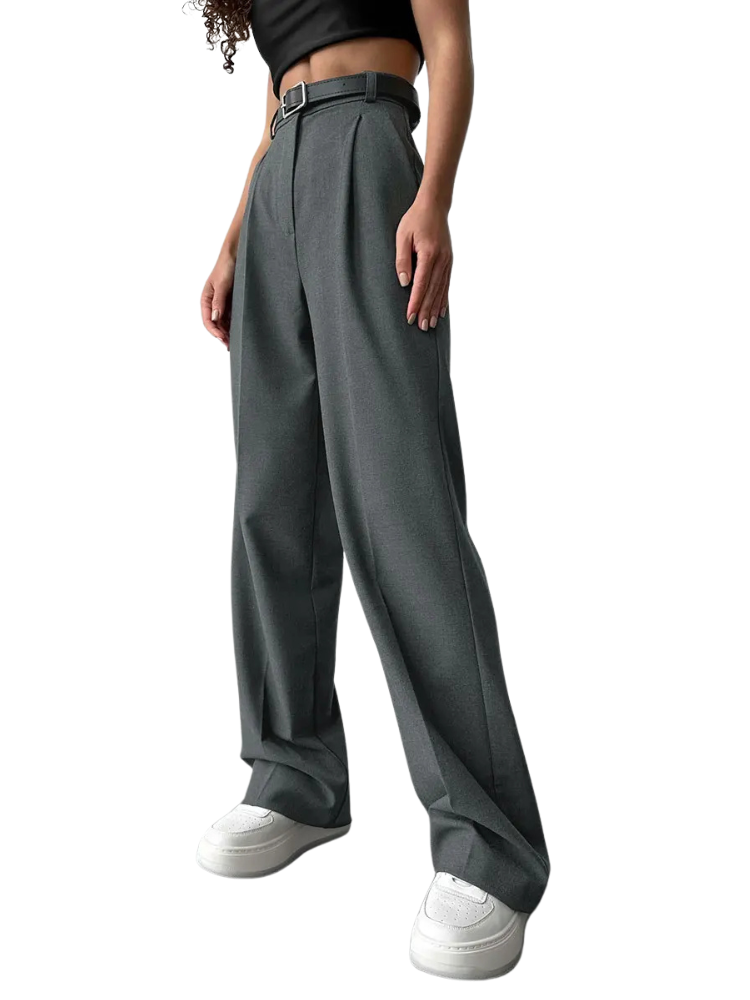 Classic Formal Women's Straight Leg Pants Spring and Summer Versatile Casual Wear Loose Fit Office Wide Leg Pants, Drestiny, Grey, Apricot, Black, S, M, L, 4, 6, 8, 10, Casual Pants, Dress Pants, United States, USA, Canada, Australia, New Zealand, United Kingdom, UK, best women's straight leg pants, black women's straight leg pants, women's straight leg pants dressy, shopdrestiny.com