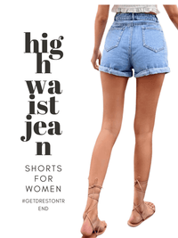 Thumbnail for Jean Shorts Women -, Shorts , Drestiny , Australia, Blue, Dark Blue, L, Light Blue, M, New Zealand, S, Shorts, United Kingdom, United States, White, XS , Drestiny , www.shopdrestiny.com