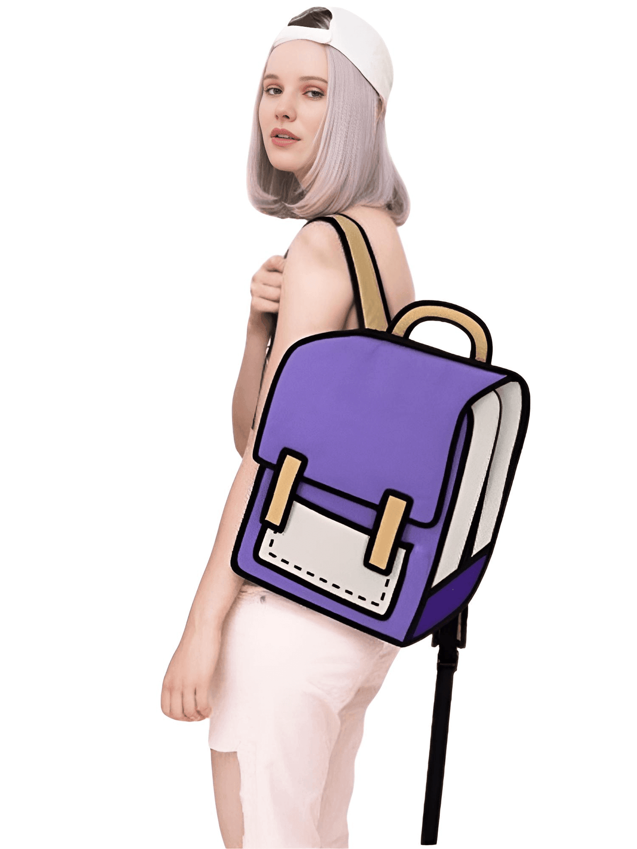 Jump Style Cartoon Backpack -, Backpacks , Drestiny , Australia, Backpacks, Blue, Green, Hot Pink, New Zealand, Orange, Pink, Purple, Red, United Kingdom, United States, White , Drestiny , www.shopdrestiny.com