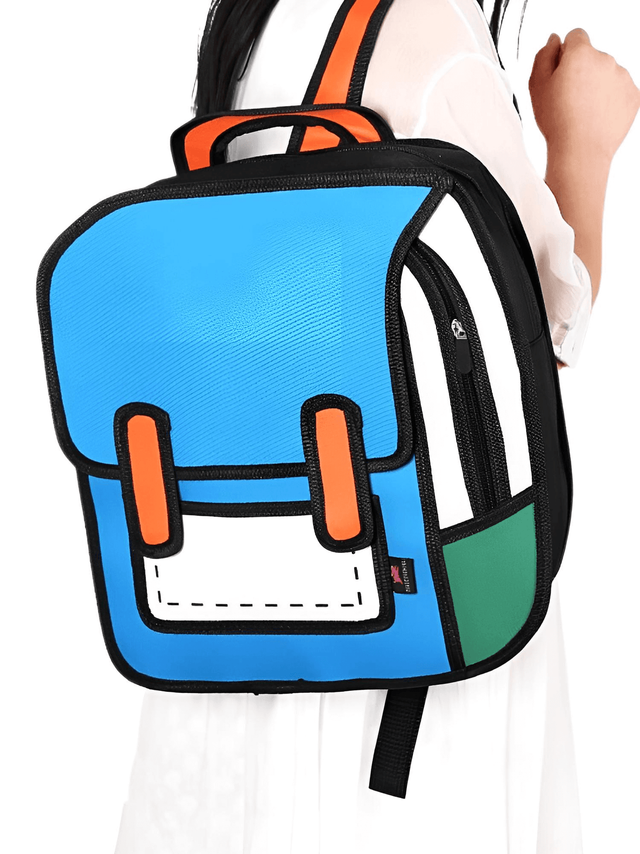 Jump Style Cartoon Backpack -, Backpacks , Drestiny , Australia, Backpacks, Blue, Green, Hot Pink, New Zealand, Orange, Pink, Purple, Red, United Kingdom, United States, White , Drestiny , www.shopdrestiny.com