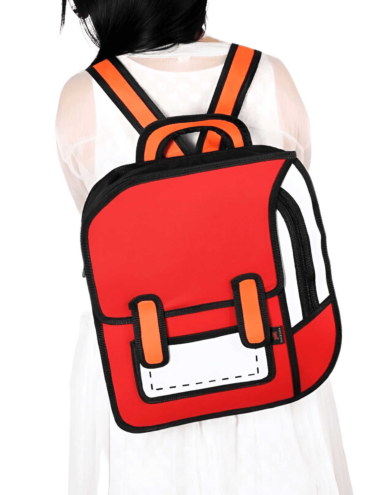 Jump Style Cartoon Backpack -, Backpacks , Drestiny , Australia, Backpacks, Blue, Green, Hot Pink, New Zealand, Orange, Pink, Purple, Red, United Kingdom, United States, White , Drestiny , www.shopdrestiny.com