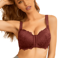 Thumbnail for Lace Front Closure Plus Size Push-Up Bra -, Bra , Drestiny , Australia, Beige, Black, Bras, Brown, Canada, Gender_Women, Pink, United Kingdom, United States, White , Drestiny , www.shopdrestiny.com