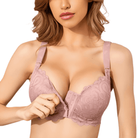 Thumbnail for Lace Front Closure Plus Size Push-Up Bra -, Bra , Drestiny , Australia, Beige, Black, Bras, Brown, Canada, Gender_Women, Pink, United Kingdom, United States, White , Drestiny , www.shopdrestiny.com