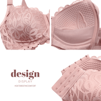 Thumbnail for Lace Front Closure Plus Size Push-Up Bra -, Bra , Drestiny , Australia, Beige, Black, Bras, Brown, Canada, Gender_Women, Pink, United Kingdom, United States, White , Drestiny , www.shopdrestiny.com