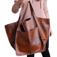 Thumbnail for Large Leather Tote Bag -, Tote Bag , Drestiny , Australia, Black, Brown, Coffee, Green, Handbags, New Zealand, Purses, Totes, United Kingdom, United States, Yellow , Drestiny , www.shopdrestiny.com