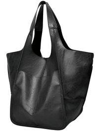 Thumbnail for Large Leather Tote Bag -, Tote Bag , Drestiny , Australia, Black, Brown, Coffee, Green, Handbags, New Zealand, Purses, Totes, United Kingdom, United States, Yellow , Drestiny , www.shopdrestiny.com