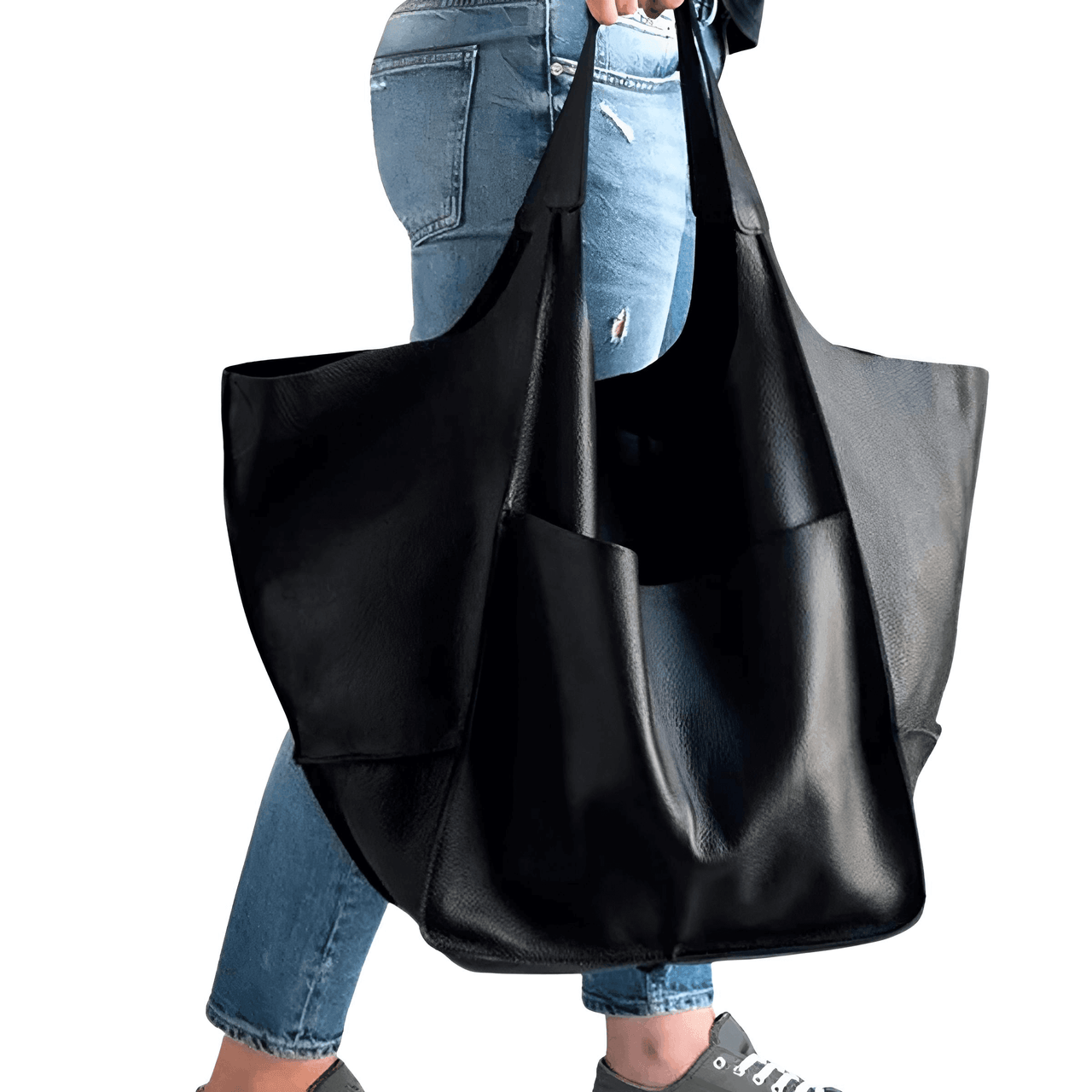 Large Leather Tote Bag -, Tote Bag , Drestiny , Australia, Black, Brown, Coffee, Green, Handbags, New Zealand, Purses, Totes, United Kingdom, United States, Yellow , Drestiny , www.shopdrestiny.com