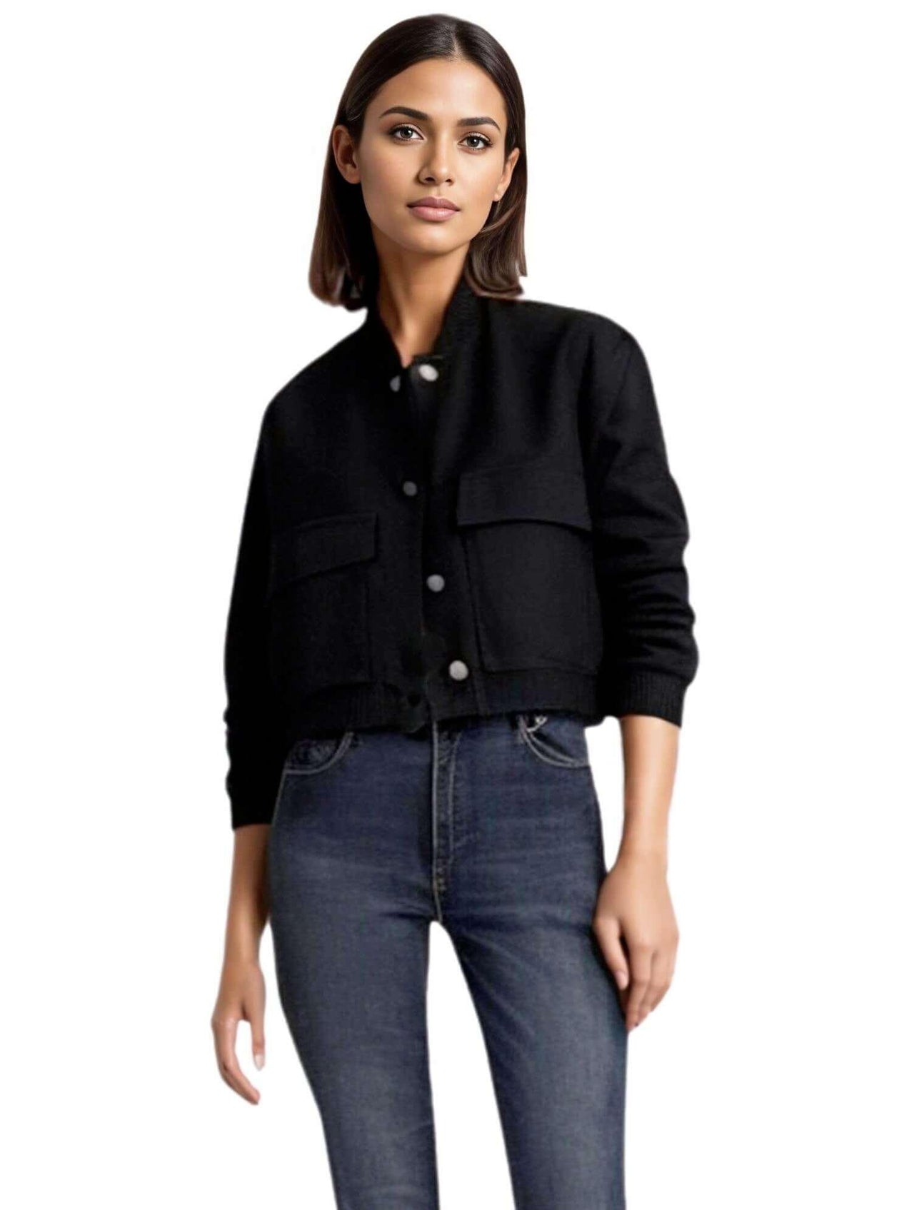 Large Pocket Bomber Jacket Women's - In 9 Colors! -, Bomber Jacket , Drestiny , Australia, Black, Blue, Bomber Jackets, Dark Blue, Dark Olive Green, Green, Grey, Jackets, Khaki, L, M, New Zealand, Off White, Olive Green, Pink, S, United Kingdom, United States , Drestiny , www.shopdrestiny.com