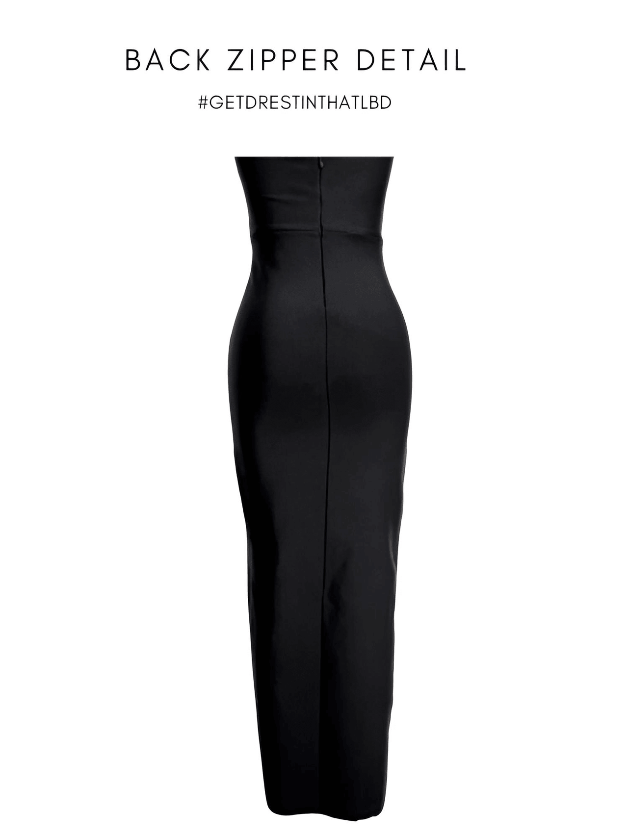 Women's Black Runway Fashion Bandage Dress With Chains -, Dress , Drestiny , Australia, Black, Canada, FR, L, M, Maxi Dresses, Midi Dresses, New Zealand, S, Sleeveless, Strapless, United Kingdom , Drestiny , www.shopdrestiny.com