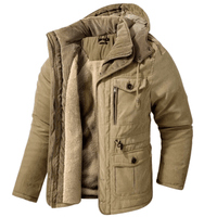 Thumbnail for Khaki Winter Coats For Men