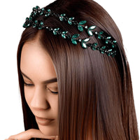 Thumbnail for Luxury Green Crystal Headband -, Headbands , Drestiny , Australia, Canada, Dark Green, Gender_Women, Green, Headbands, New Zealand, United Kingdom, United States , Drestiny , www.shopdrestiny.com