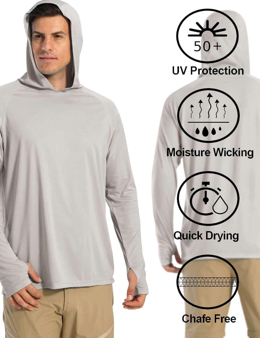 Men's Athletic Hoodies Long Sleeves - In 16 Colors With UV Protection! -, Shirts & Tops , Drestiny , Australia, Black, Blue, Deep Sky Blue, Gender_Men, Green, Hoodies, L, Lake Blue, Light Green, Light Grey, Long Sleeves, M, Mint Green, Navy, New Zealand, Orange, Pink, Red, S, Sky Blue, United Kingdom, United States, White, Wine Red, XL, XXL, XXXL , Drestiny , www.shopdrestiny.com