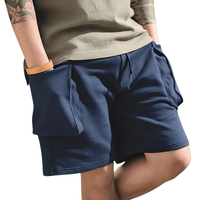 Thumbnail for Men's Big Pocket P44 Navy Cargo Jogger Shorts -, Shorts , Drestiny , Australia, Dark Blue, L, M, Navy, New Zealand, S, Shorts, United Kingdom, United States, XL, XXL, XXXL , Drestiny , www.shopdrestiny.com