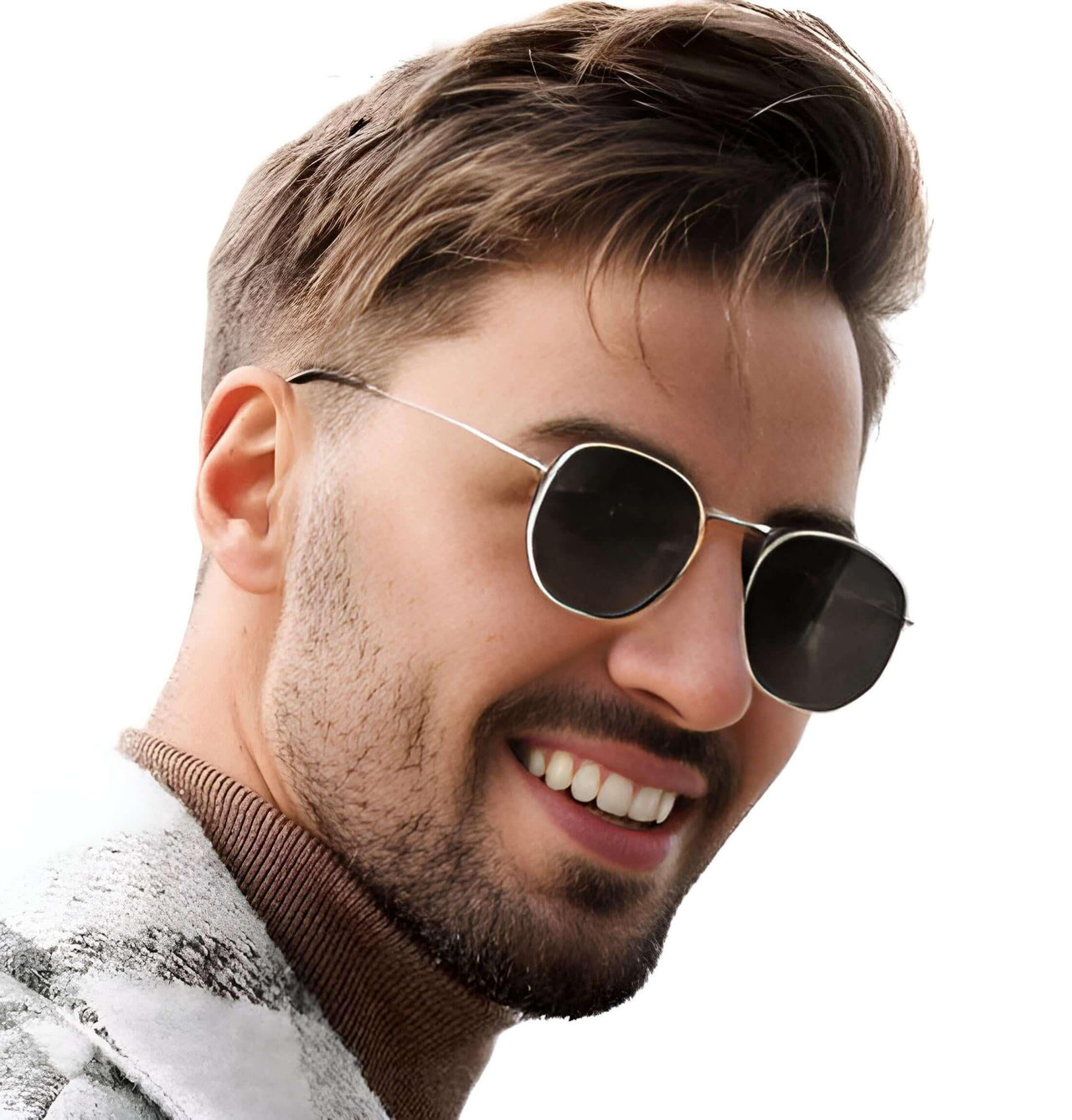 Men's Classic Square Sunglasses -, Sunglasses , Drestiny , Australia, Black, Canada, Gender_Men, Gold, Grey, New Zealand, Silver, Sunglasses, United Kingdom, United States , Drestiny , www.shopdrestiny.com