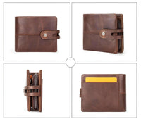 Thumbnail for Men's Crazy Horse Genuine Leather Wallet - RFID Protection! -, Wallets , Drestiny , Australia, Black, Brown, Canada, New Zealand, Sienna, United Kingdom, United States, Wallets , Drestiny , www.shopdrestiny.com