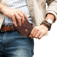 Thumbnail for Men's Crazy Horse Genuine Leather Wallet - RFID Protection! -, Wallets , Drestiny , Australia, Black, Brown, Canada, New Zealand, Sienna, United Kingdom, United States, Wallets , Drestiny , www.shopdrestiny.com