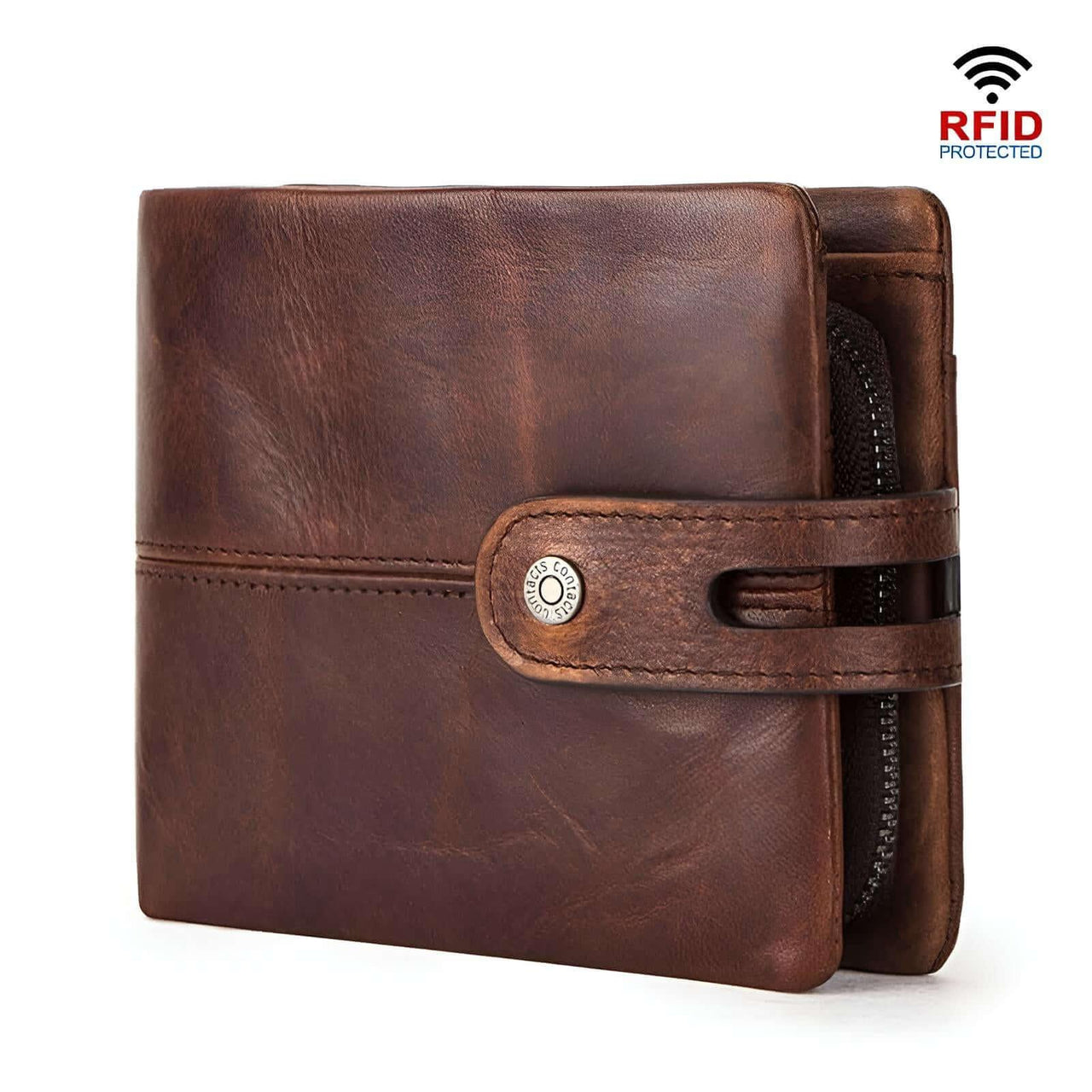 Men's Crazy Horse Genuine Leather Wallet - RFID Protection! -, Wallets , Drestiny , Australia, Black, Brown, Canada, New Zealand, Sienna, United Kingdom, United States, Wallets , Drestiny , www.shopdrestiny.com