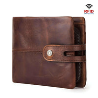 Thumbnail for Men's Crazy Horse Genuine Leather Wallet - RFID Protection! -, Wallets , Drestiny , Australia, Black, Brown, Canada, New Zealand, Sienna, United Kingdom, United States, Wallets , Drestiny , www.shopdrestiny.com