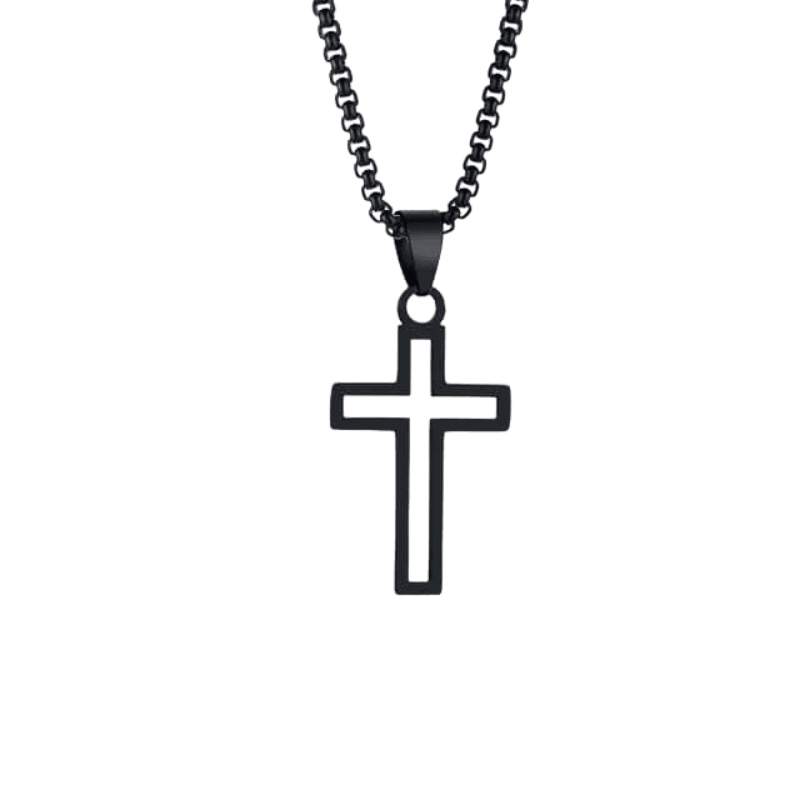 Men's Cross Pendant Necklace - Stainless Steel! -, Necklaces , Drestiny , Australia, Black, Canada, Gender_Men, Gold, Necklaces, New Zealand, Silver, United Kingdom, United States , Drestiny , www.shopdrestiny.com