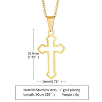 Thumbnail for Men's Cross Pendant Necklace - Stainless Steel! -, Necklaces , Drestiny , Australia, Black, Canada, Gender_Men, Gold, Necklaces, New Zealand, Silver, United Kingdom, United States , Drestiny , www.shopdrestiny.com