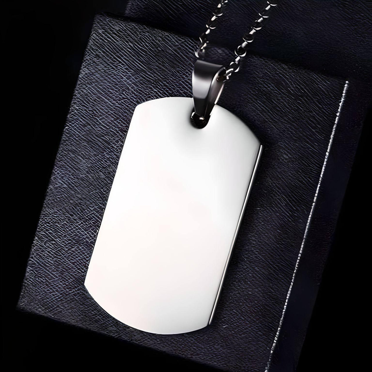 Men's Dog Tag Pendant Necklace With Free Engraving! -, Necklaces , Drestiny , Australia, Black, Canada, Gender_Men, Necklaces, New Zealand, Silver, United Kingdom, United States , Drestiny , www.shopdrestiny.com