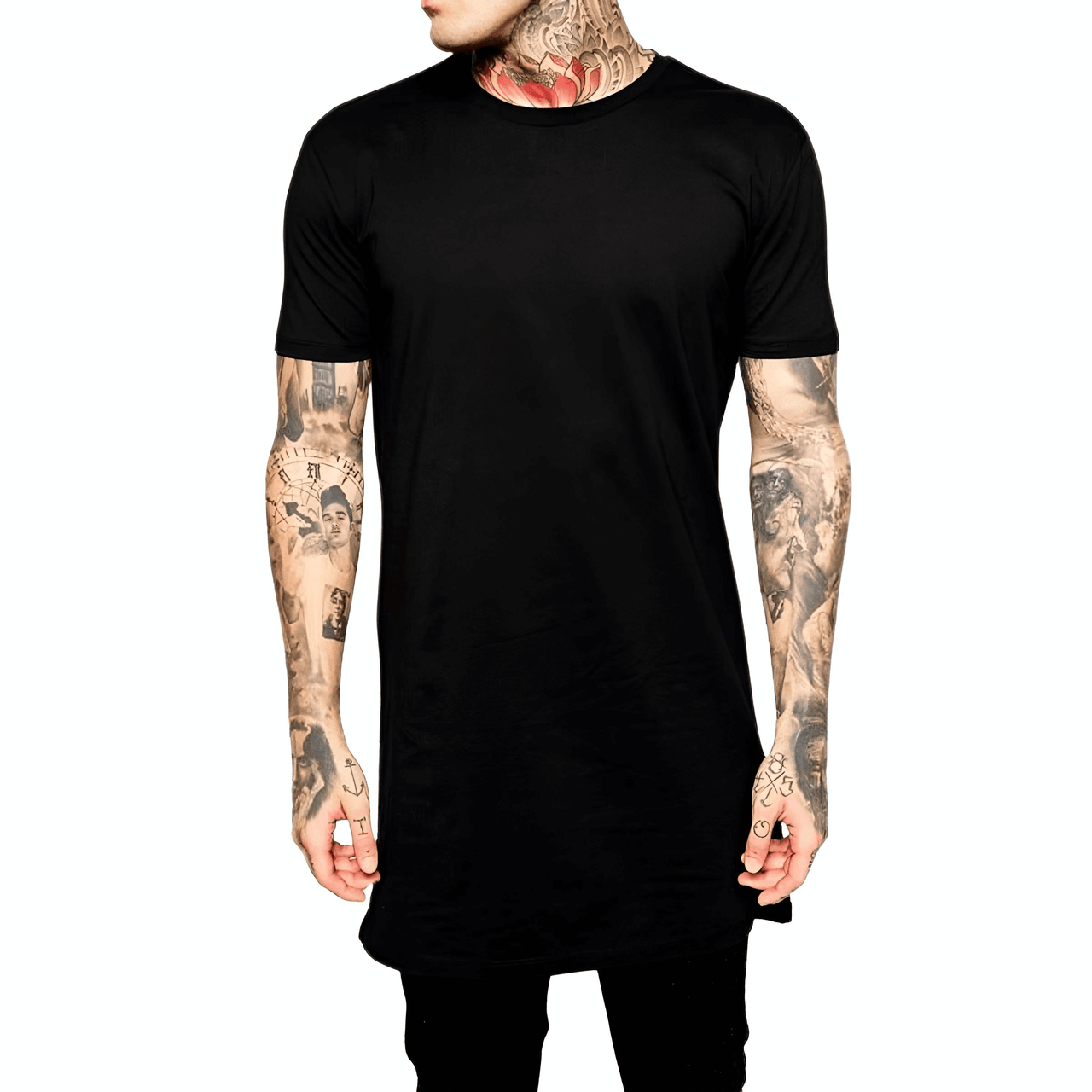 Men's Extra Long T-Shirts -, T-Shirt , Drestiny , Australia, Black, Canada, Gender_Men, L, M, New Zealand, S, Short Sleeves, T-Shirts, United Kingdom, United States, White, XL, XXL , Drestiny , www.shopdrestiny.com