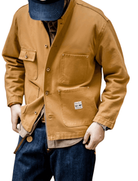 Thumbnail for Men's Heavyweight Michigan Chore Coat -, Coats , Drestiny , Australia, Canada, Coats, Jackets, Light Brown, New Zealand, United Kingdom, United States, Yellow , Drestiny , www.shopdrestiny.com