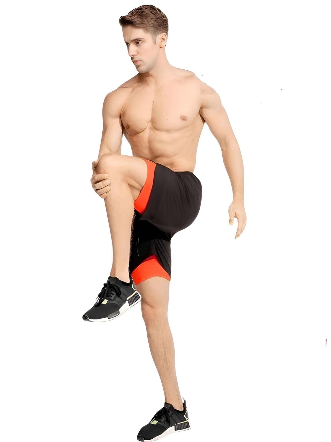 Men's Knee Length Compression Shorts With Hidden Pocket! -, shorts , Drestiny , Australia, Black, Gender_Men, Khaki, L, M, New Zealand, Orange, Red, Shorts, United Kingdom, United States, XL, XXL , Drestiny , www.shopdrestiny.com