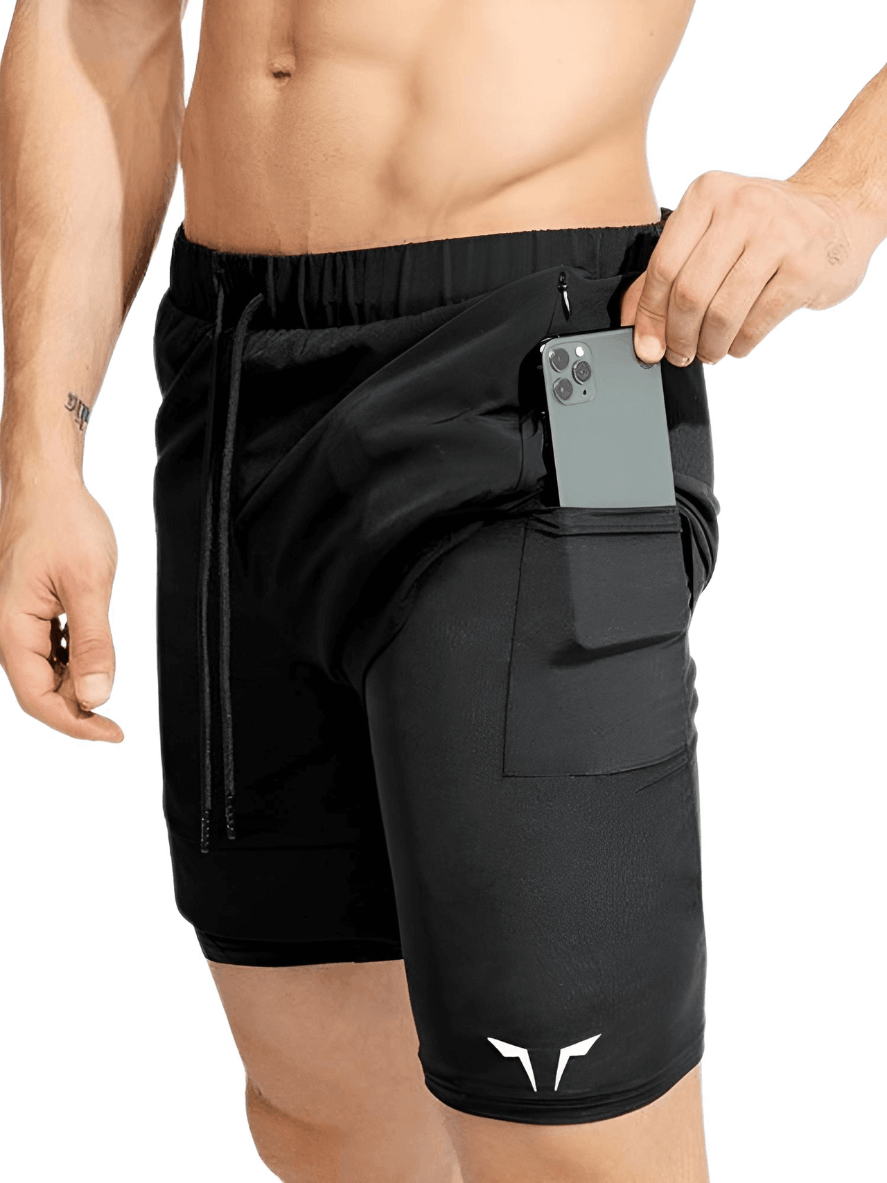 Men's Knee Length Compression Shorts With Hidden Pocket! -, shorts , Drestiny , Australia, Black, Gender_Men, Khaki, L, M, New Zealand, Orange, Red, Shorts, United Kingdom, United States, XL, XXL , Drestiny , www.shopdrestiny.com