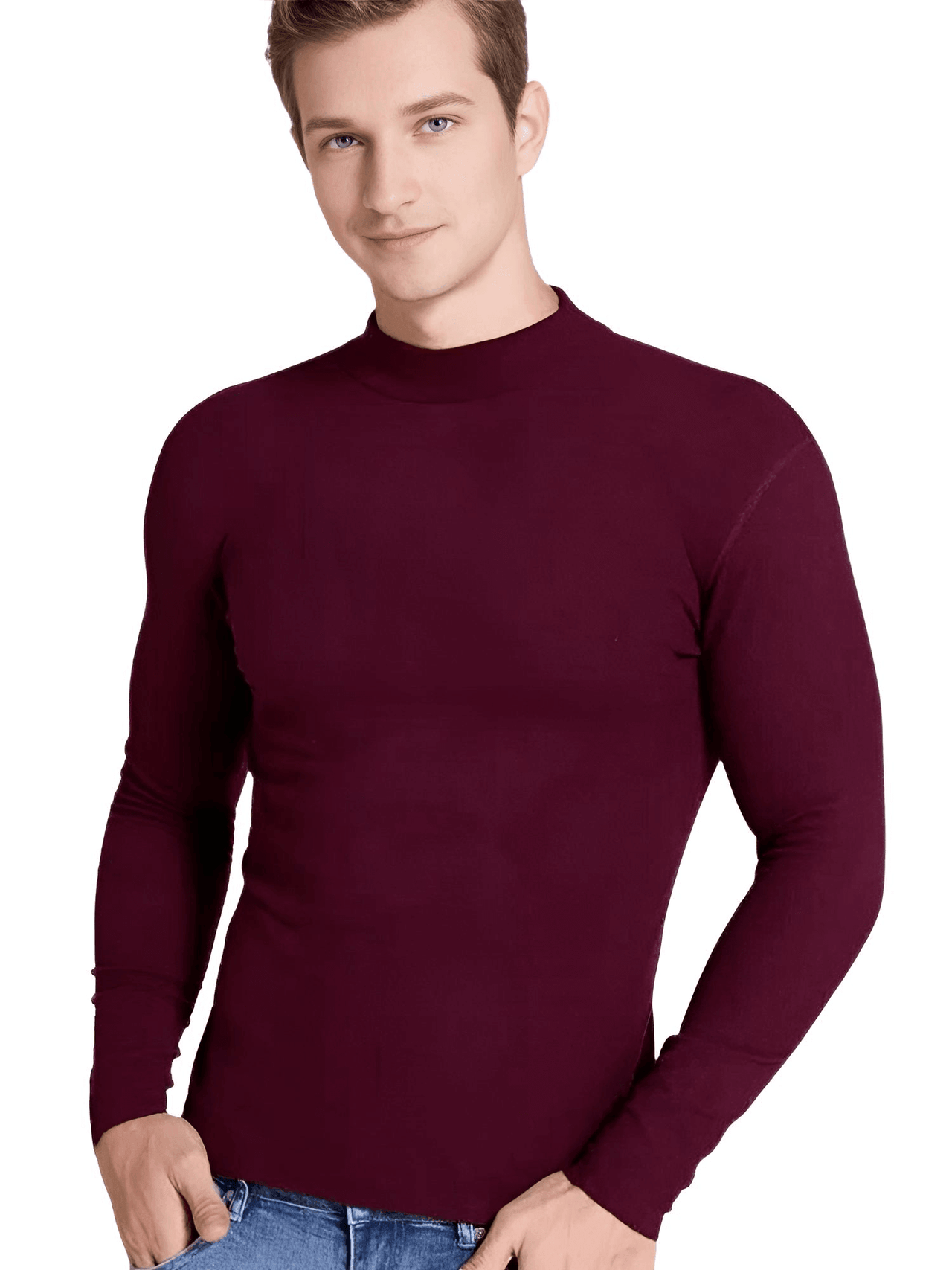 Men's Long Sleeve Mock Neck & Turtleneck Collection -, Turtlenecks , Drestiny , Army Green, Australia, Black, Blue, Brown, Canada, Casual Shirts, Coffee, Dark Blue, Dark Grey, Dark Red, Dress Shirts, FR, Gender_Men, L, Light Grey, Long Sleeves, M, Navy, New Zealand, Turtlenecks, United Kingdom, United States, White, XL, XXL, XXXL , Drestiny , www.shopdrestiny.com